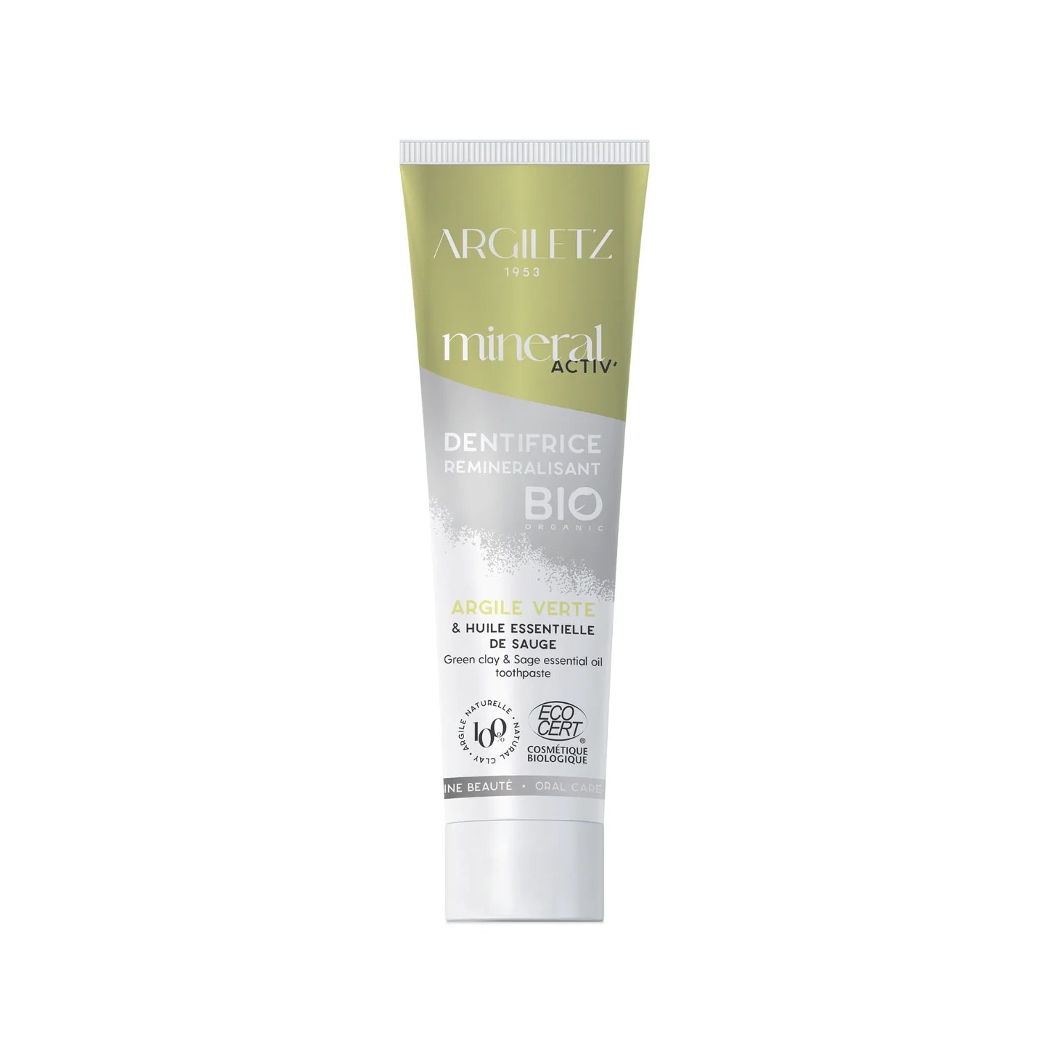 Dentifrice  Argile verte et huile essentielle de sauge