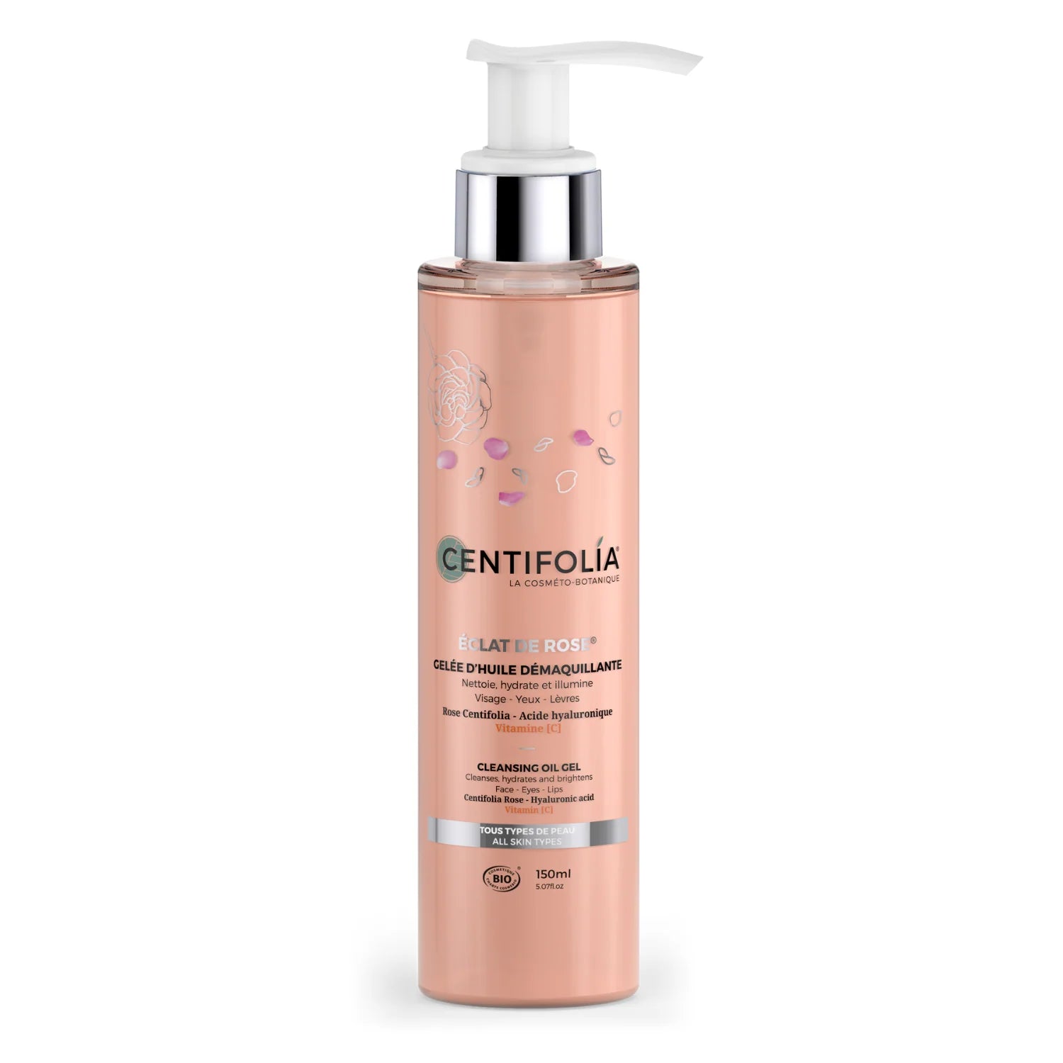 ÉCLAT DE ROSE  Gelée d'huile démaquillante  Pour tous les types de peaux