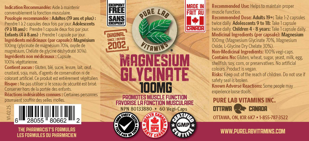 Magnesium Glycinate 100 mg