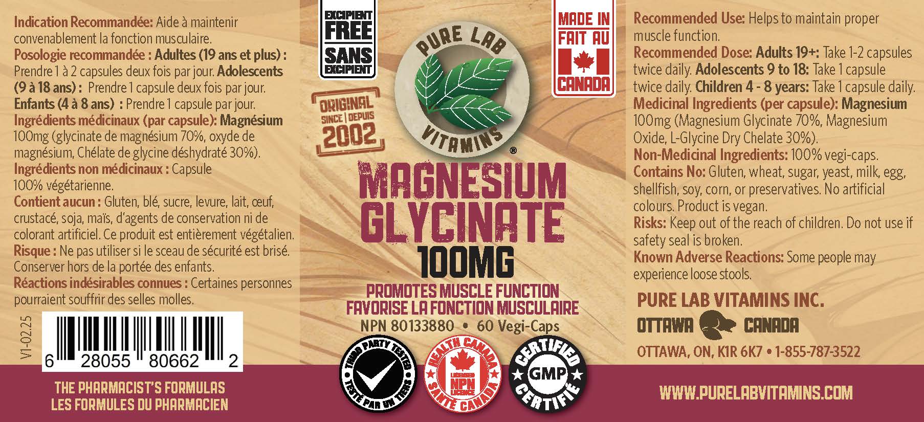 Magnesium Glycinate 100 mg